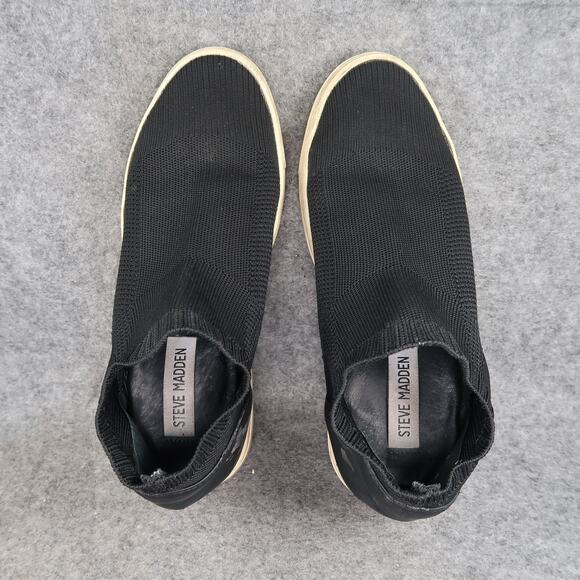 Steve Madden Shoes Womens 7 Fashion Sneakers Casual Hidden Wedge Slip On Knit - Picture 7 of 11